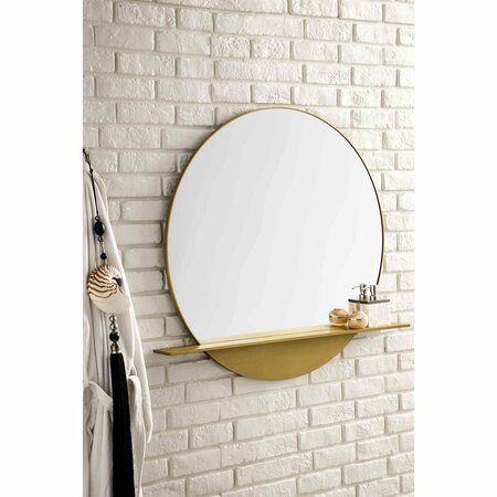 James Martin Vanities Platform 36in Mirror, Radiant Gold 909-M36-RG